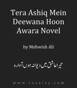 pdf book cover of Tera Ashiq Mein Deewana Hoon Awara Novel By Mehwish Ali